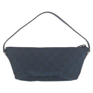 Gucci accessory boat pochette leather GG trim pouch black